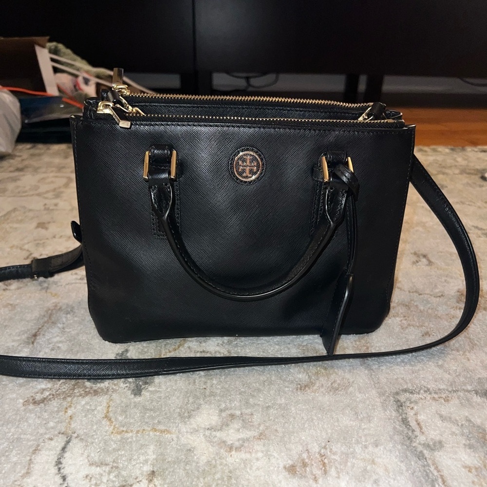 Tory Burch Micro Robinson Double Zipper Bag